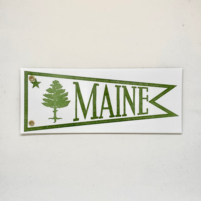 Maine Flag - Pennant