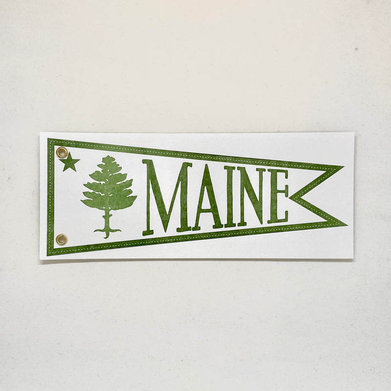 Maine Flag - Pennant
