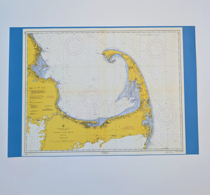 Map of Cape Cod Bay (1942) - Vintage Map Reproduction