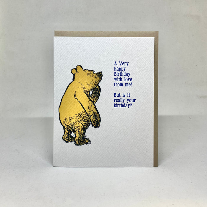 A Very Happy Birthday - Pooh Card