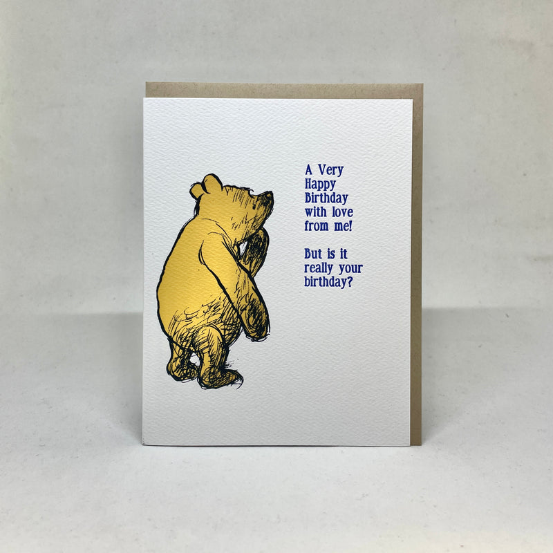 A Very Happy Birthday - Pooh Card