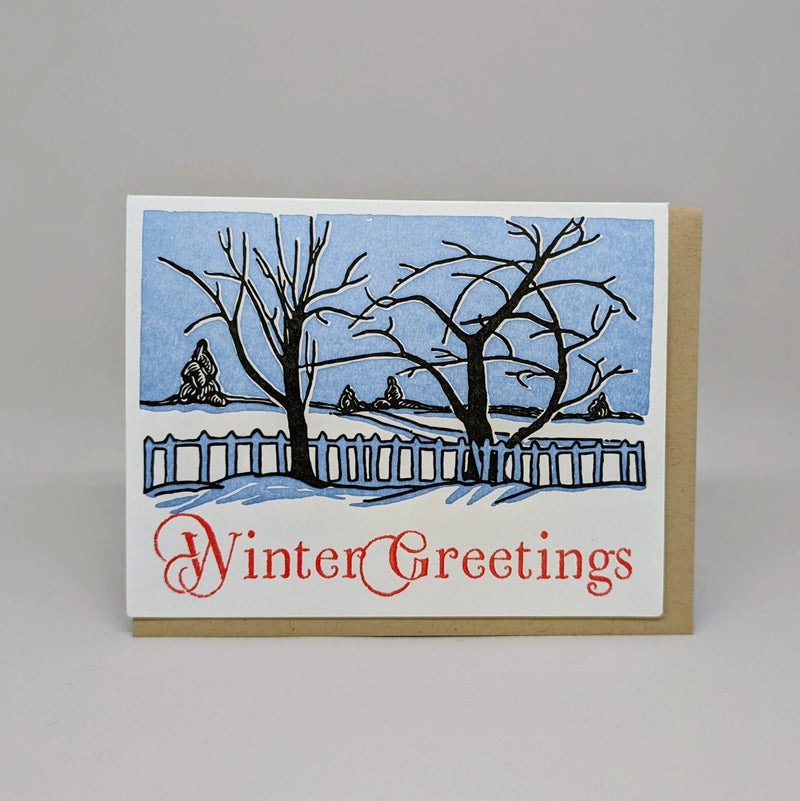 Winter's Greetings - Fencline