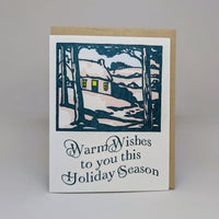 Warm Wishes for the Holidays - Woodland Cottage