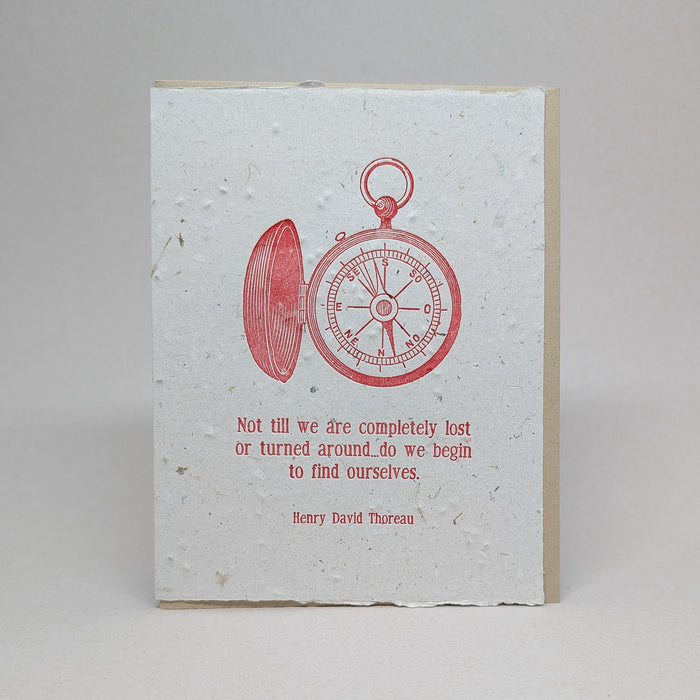 Begin to find Ourselves - Henry David Thoreau (Bee Balm Seeds)
