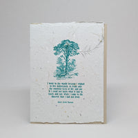 I Went to the Woods - Henry David Thoreau (Dyer's Coreopsis)