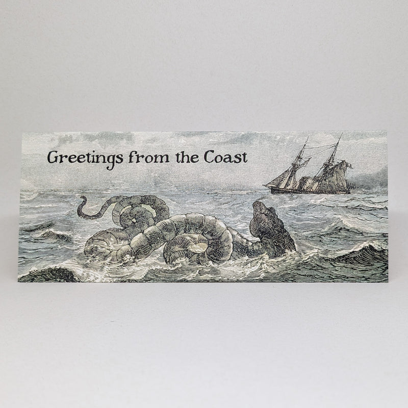 Greetings from the Coast - Sea Serpent and Boat