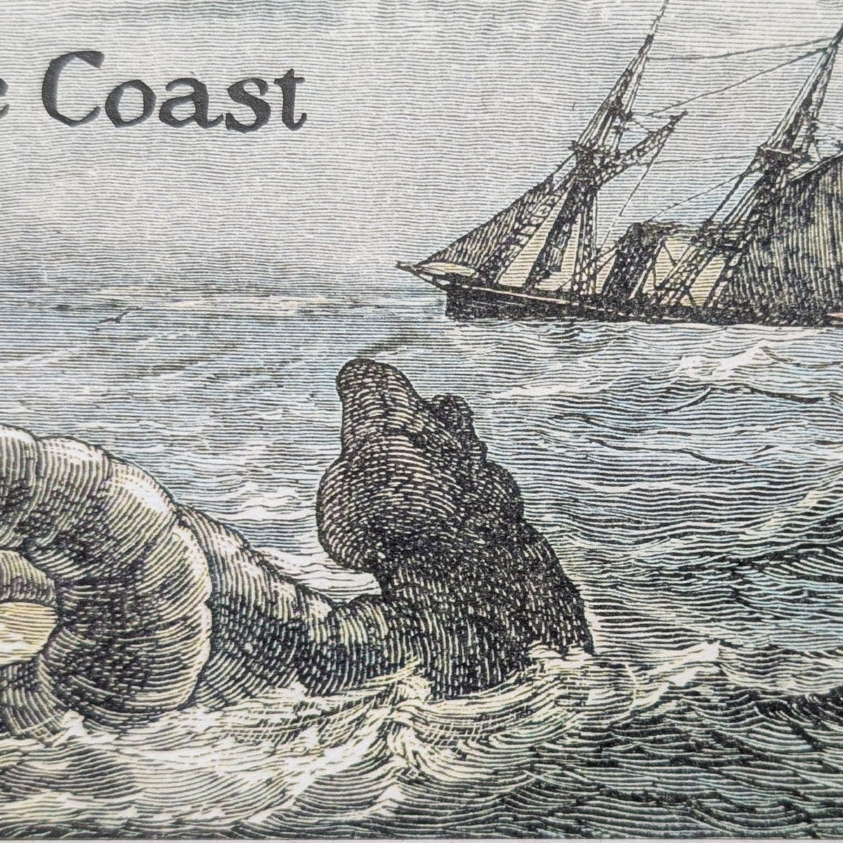 Greetings from the Coast - Sea Serpent and Boat