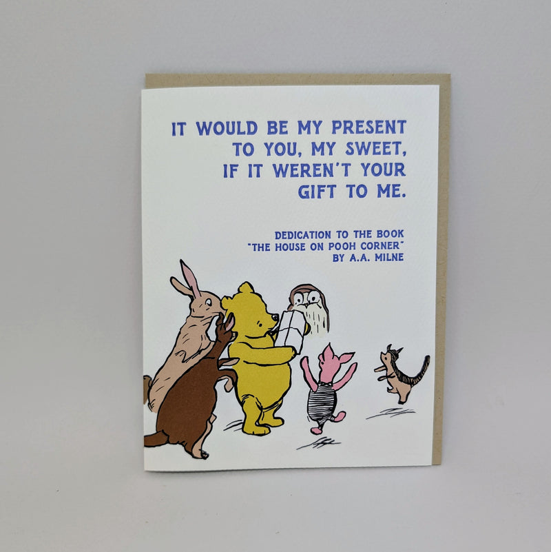 It Would be my Present - Pooh Card