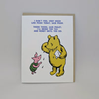 I Don't Feel Very Much Like Pooh Today - Pooh Card