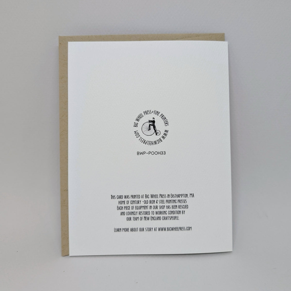 I Don't Feel Very Much Like Pooh Today - Pooh Card