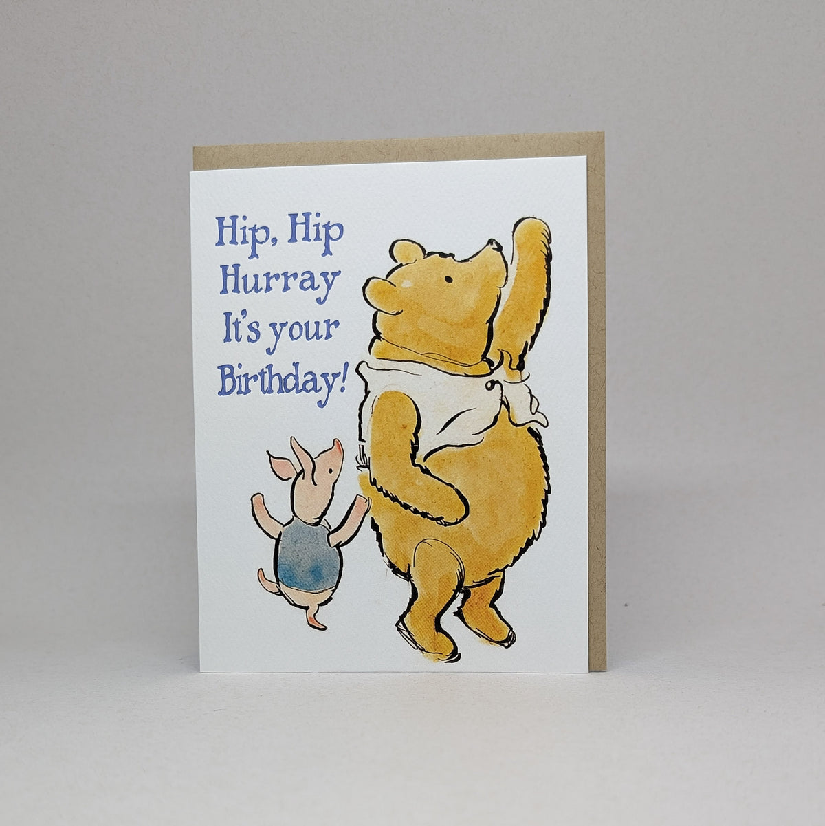 Hip, Hip Hurray Birthday - Pooh Card