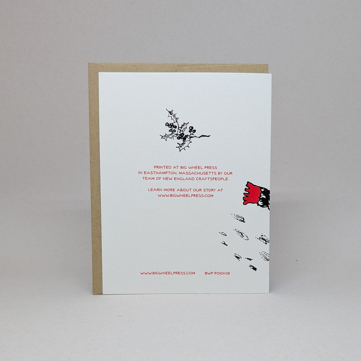 Warm and Cozy Holidays - Pooh Card