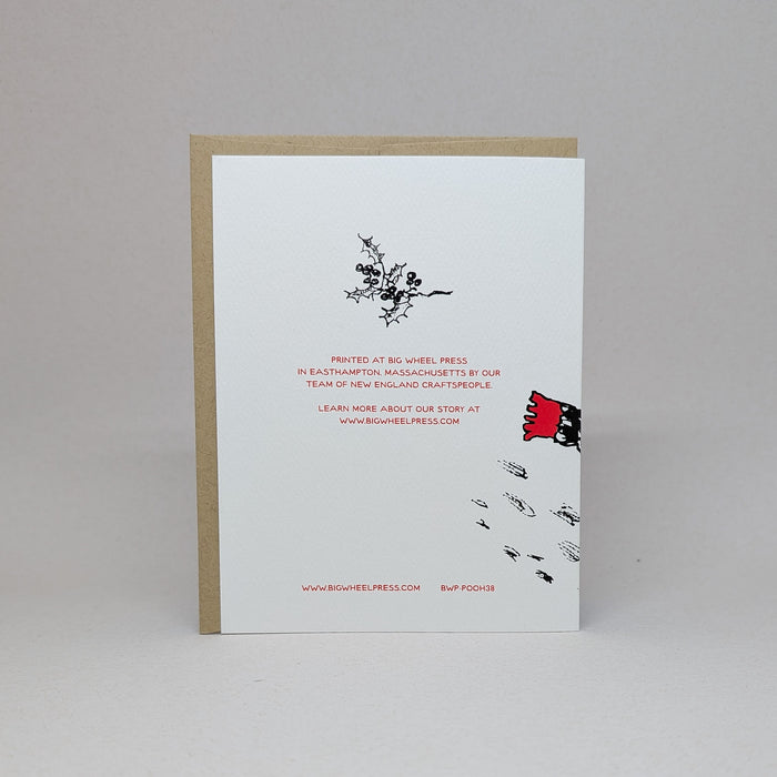 Warm and Cozy Holidays - Pooh Card