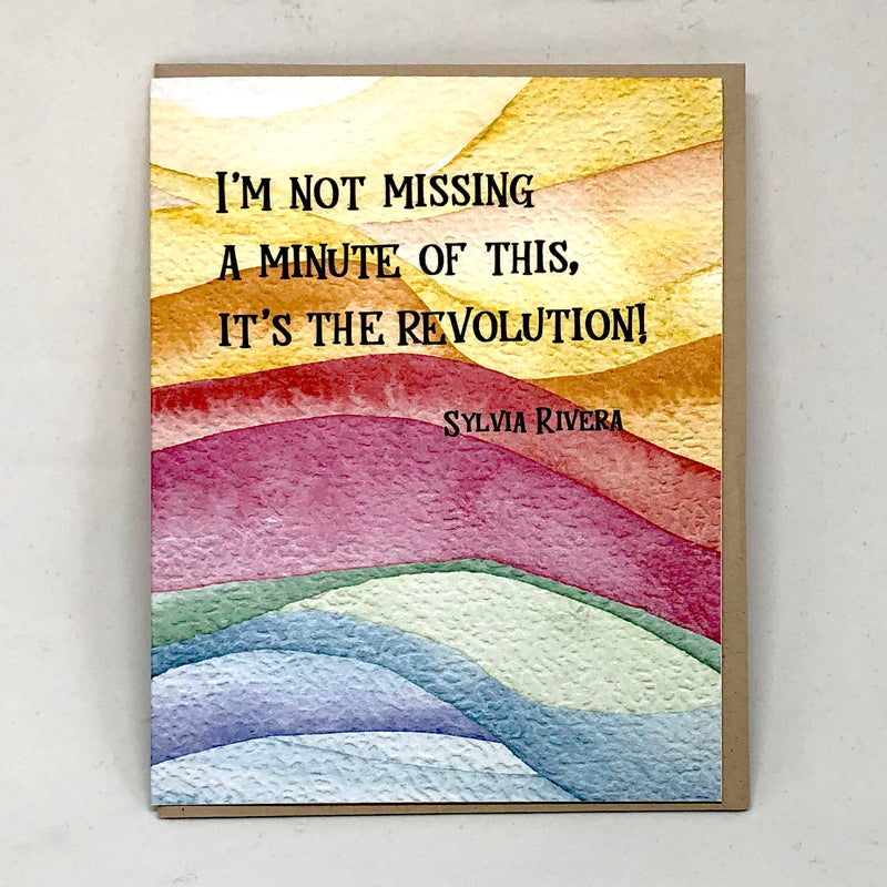 I'm not Missing a Minute - Sylvia Rivera
