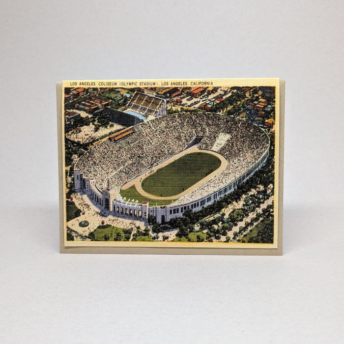 Los Angeles Coliseum (Olympic Stadium) - Vintage Postcard