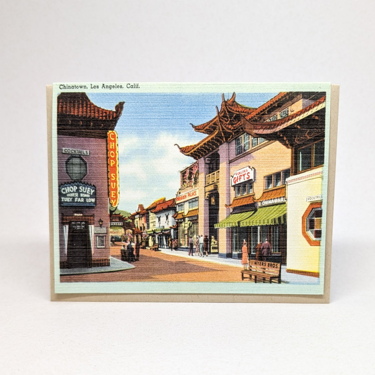 Chinatown, Los Angeles (Circa 1930) - Vintage Postcard