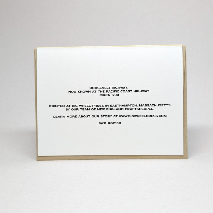 Roosevelt Highway - Pacific Coast  (Circa 1930) - Vintage Postcard