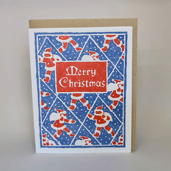 Merry Christmas - Blue Tile