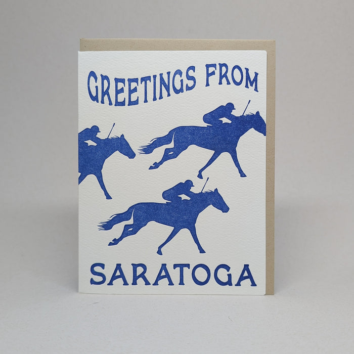 Greetings from Saratoga - Race Horses