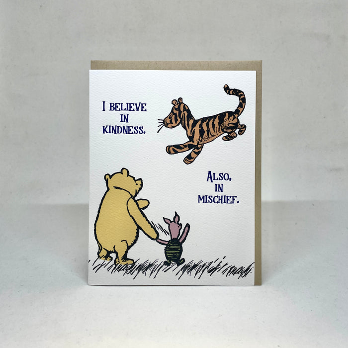 I Believe In Kindness - Pooh Card