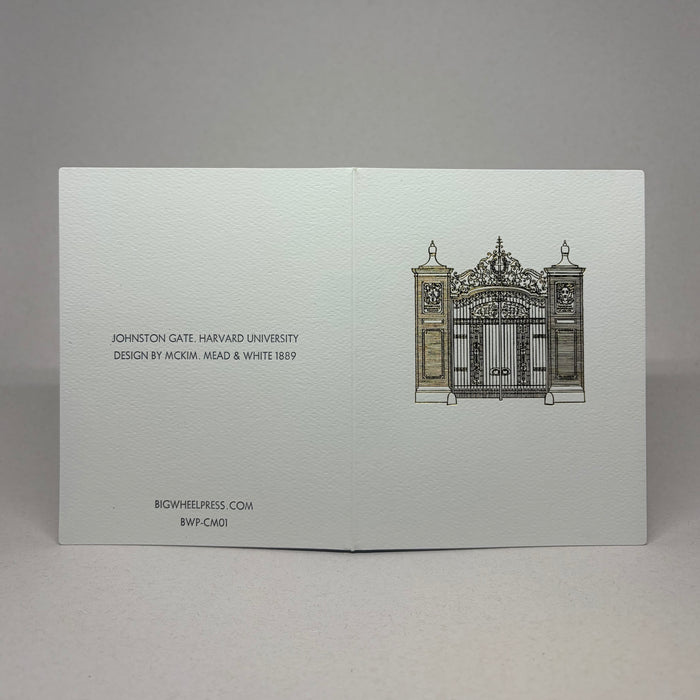 The Johnston Gate of Harvard Yard - Cambridge, Massachusettes