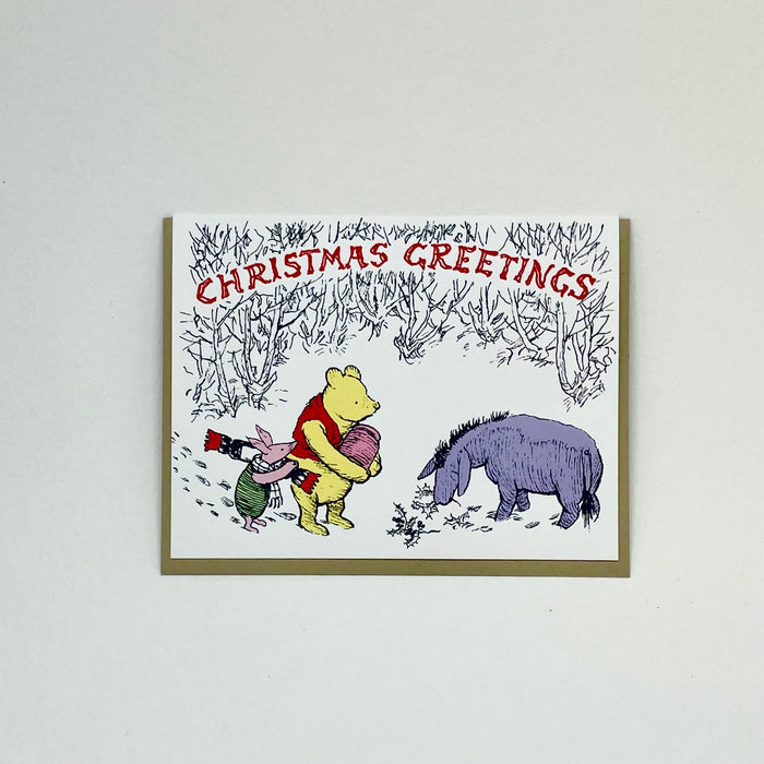 Christmas Greetings - Pooh Card