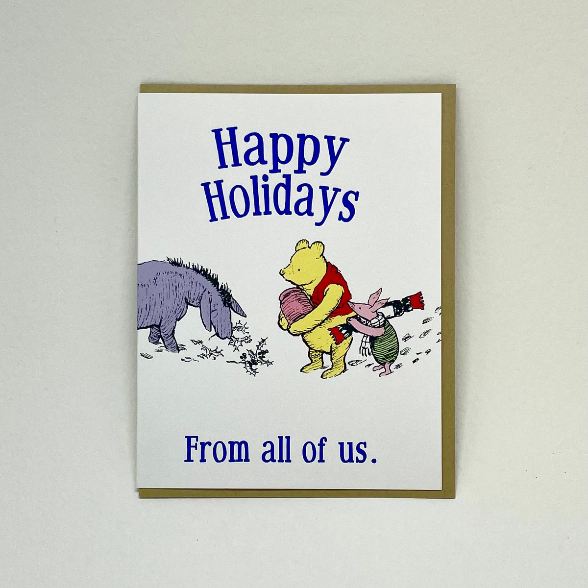 Happy Holiday - Pooh Card