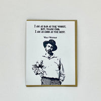 Good As The Best - Walt Whitman