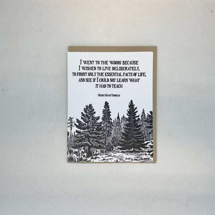 I Went To The Woods - Henry David Thoreau