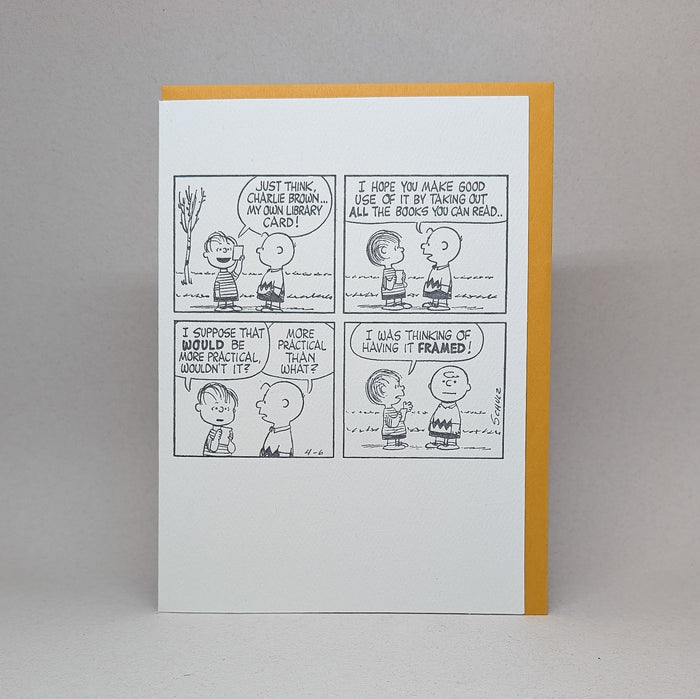 My Own Library Card - Peanuts