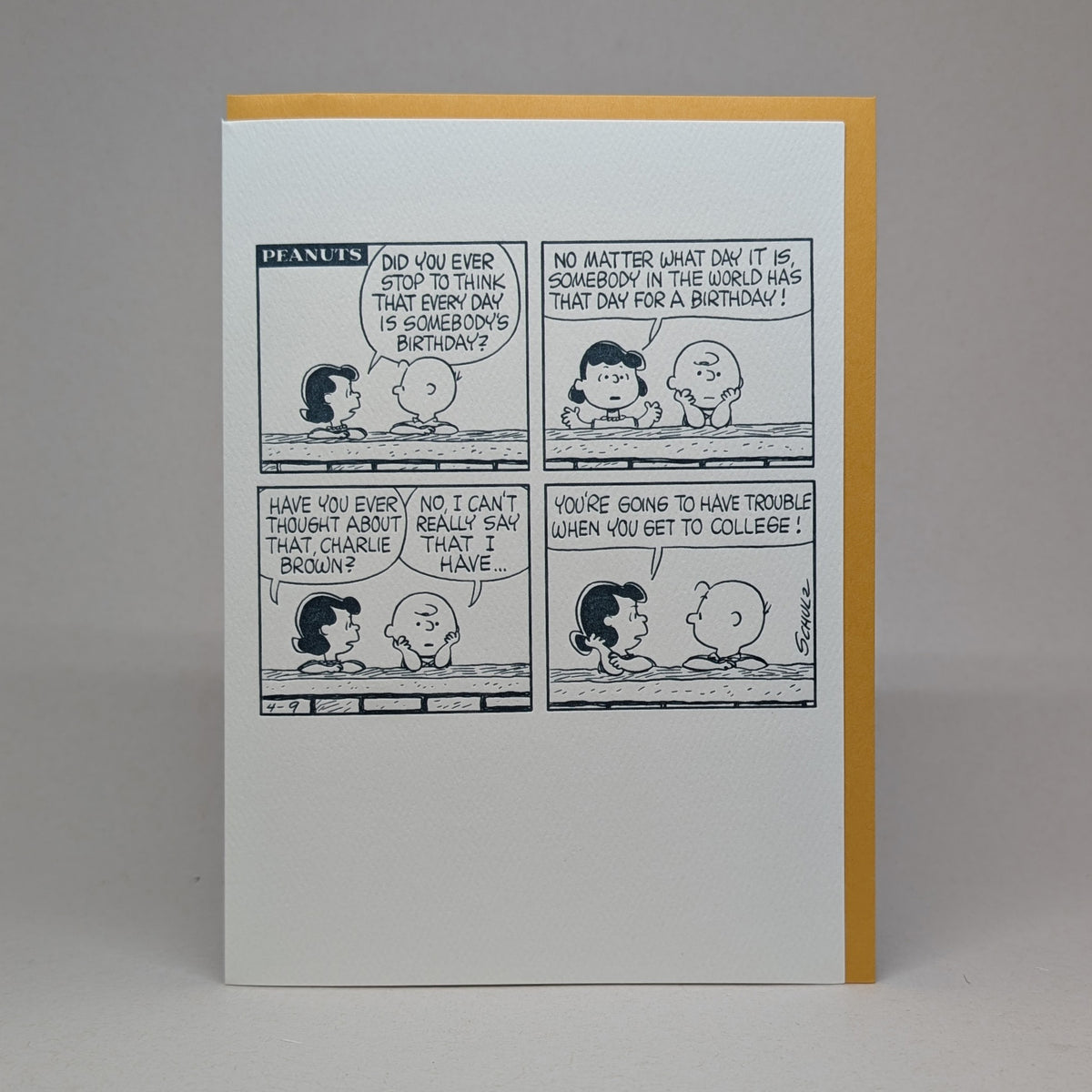 Every day is Somebody's Birthday - Peanuts