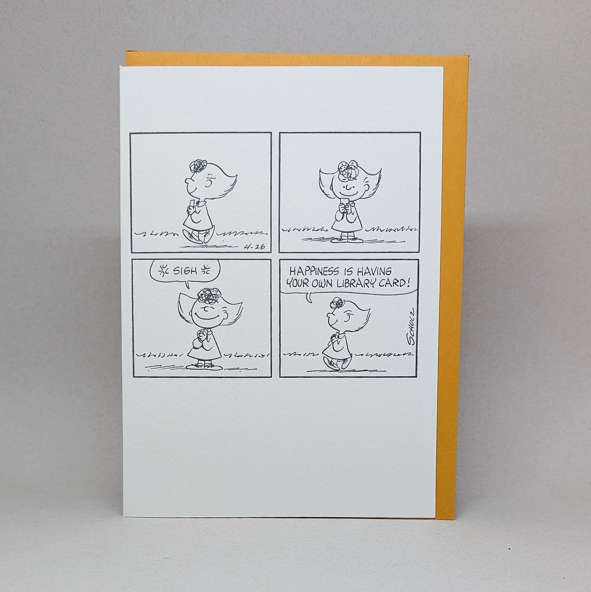 Happiness is Having your own Library Card - Peanuts