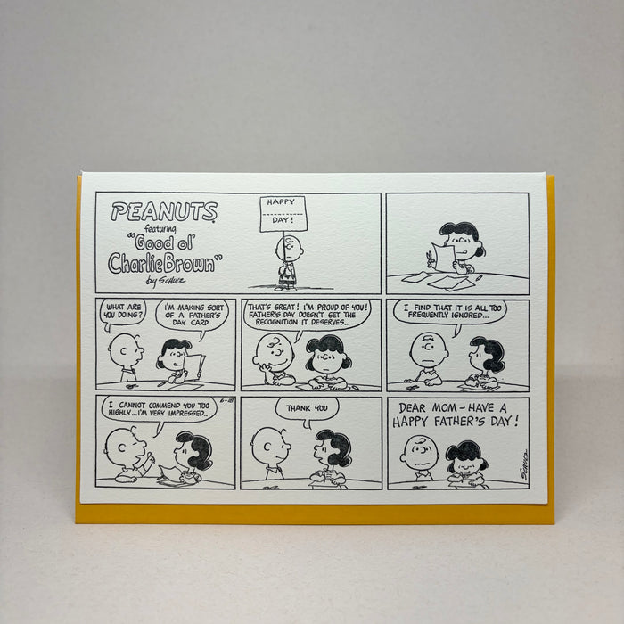 Dear Mom - Happy Father's Day - Peanuts