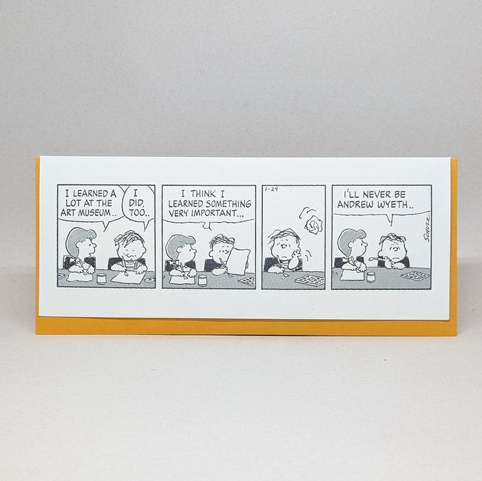 I Learned a lot at the Art Museum - Peanuts