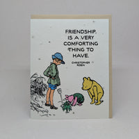 Friendship is Comforting - Pooh Seed Card (Genovese Basil)