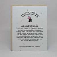 Friendship is Comforting - Pooh Seed Card (Genovese Basil)