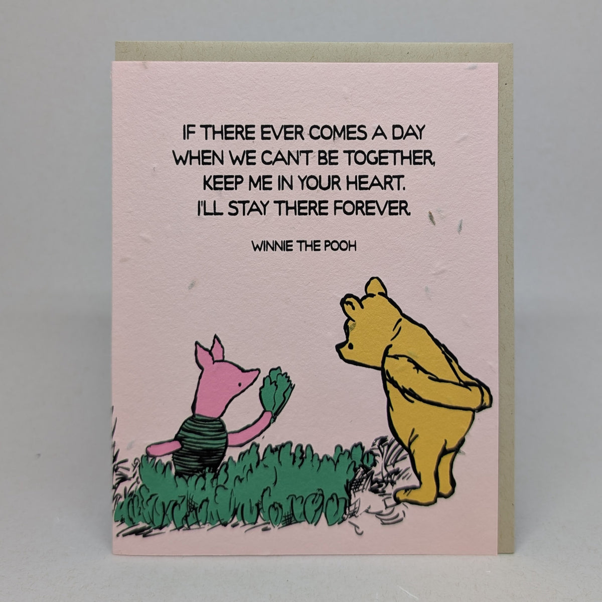 Keep Me in Your Heart - Pooh Seed Card (Lettuce)