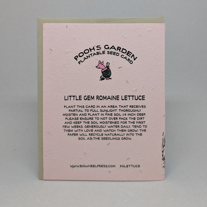 Keep Me in Your Heart - Pooh Seed Card (Lettuce)