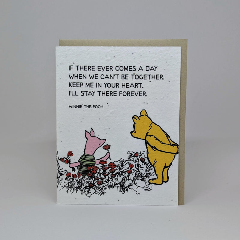 Keep me in your Heart - Pooh Seed Card (Poppy)