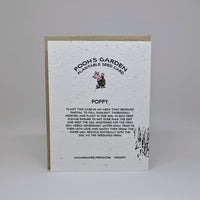 Keep me in your Heart - Pooh Seed Card (Poppy)