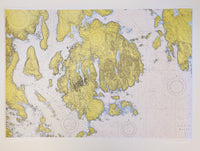 Mount Desert Island  - Nautical Map Reproduction