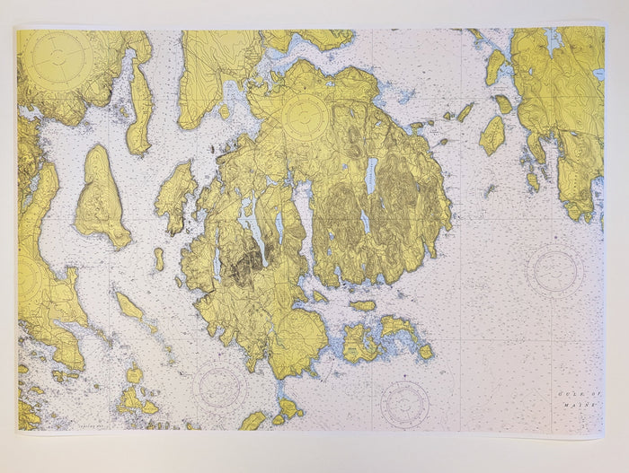 Mount Desert Island  - Nautical Map Reproduction