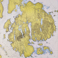 Mount Desert Island  - Nautical Map Reproduction
