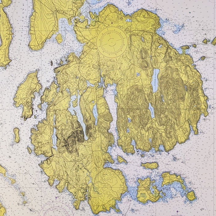 Mount Desert Island  - Nautical Map Reproduction