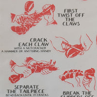 How to Eat a Lobster - Vintage Style Placemats