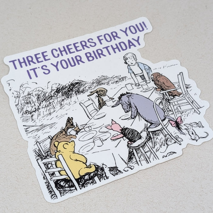 Piglet and Pooh - Three Cheers (Sticker)