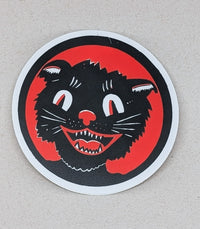 Vintage Black Cat (Sticker)
