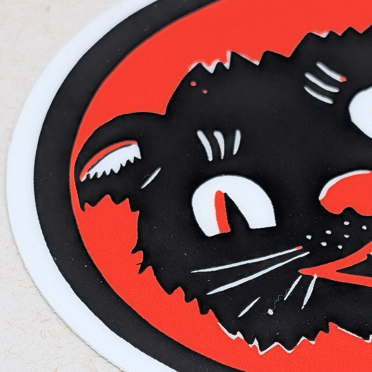 Vintage Black Cat (Sticker)