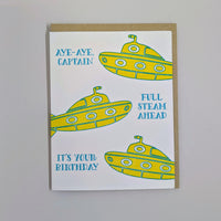 Full Steam Ahead - Birthday Submarine