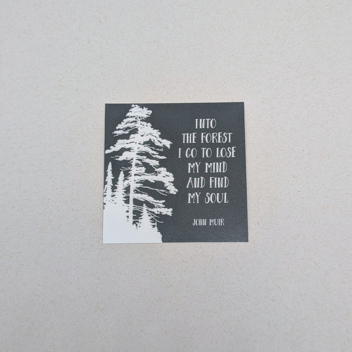 Into the Forest I go - John Muir (Sticker)